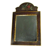 Antique Mirror in Hand Painted Wood Arch Top Frame - Attic and Barn Treasures